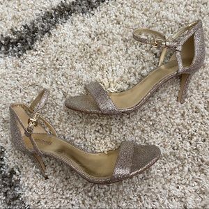 Michael Kors sparkly gold stiletto heels size 7.5
